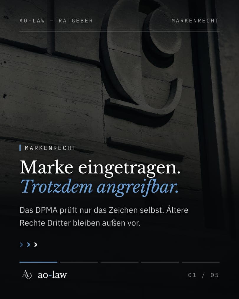 Instagram-Beitrag: Marke anmelden beim DPMA: Ablauf, Prüfumfang des Amtes, Klassen und Widerspruchsfrist